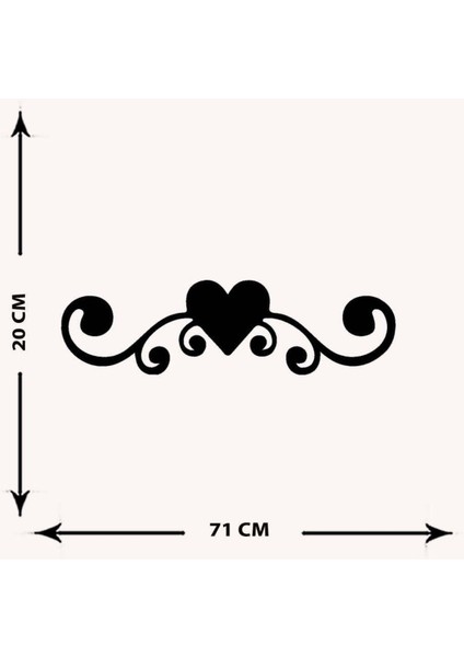 - Kalbin Deseni Metal Tablo, Duvar Dekoru - Sevgi, Sevgili, Aşk Temalı Hediyelik Tablo - 71 x 20 - cm -Siyah - Doğum Günü - Sevgililer Günü - Anneler Günü -LOVE-039 indirimleri