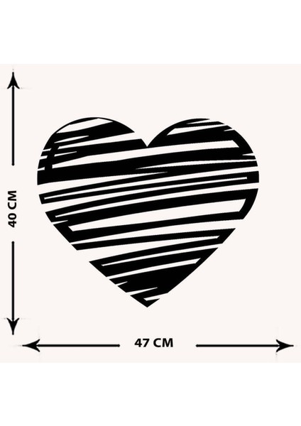 - Sarılmış Kalp Metal Tablo, Duvar Dekoru - Sevgi, Sevgili, Aşk Temalı Hediyelik Tablo - 47 x 40 - cm - Siyah - Doğum Günü - Sevgililer Günü - Anneler Günü -LOVE-002 indirimleri
