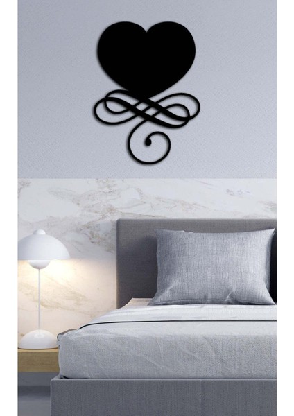 - Kalbin Ritmi Metal Tablo, Duvar Dekoru - Sevgi, Sevgili, Aşk Temalı Hediyelik Tablo - 50 x 37 - cm -Siyah - Doğum Günü - Sevgililer Günü - Anneler Günü -LOVE-043 fiyatları