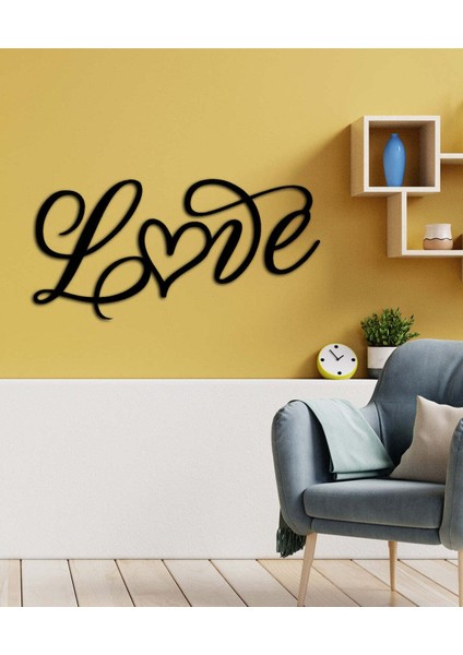 - Kalpli Love Metal Tablo, Duvar Dekoru - Sevgi, Sevgili, Aşk Temalı Hediyelik Tablo - 61 x 25 - cm -Siyah - Doğum Günü - Sevgililer Günü - Anneler Günü -LOVE-133 fırsatları