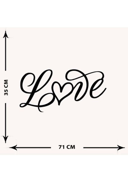 - Kalpli Love Metal Tablo, Duvar Dekoru - Sevgi, Sevgili, Aşk Temalı Hediyelik Tablo - 61 x 25 - cm -Siyah - Doğum Günü - Sevgililer Günü - Anneler Günü -LOVE-133 indirimleri