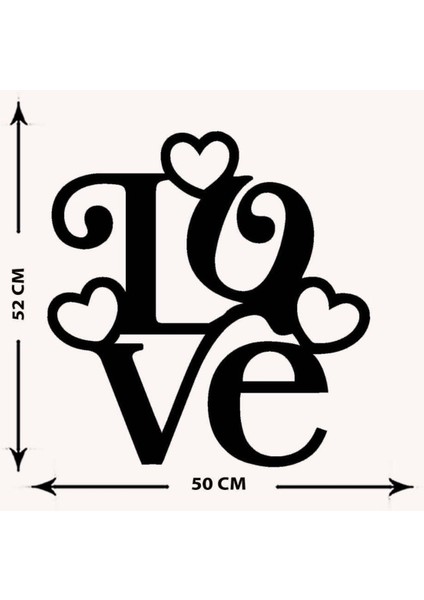 - Kalpli Love Metal Tablo, Duvar Dekoru - Sevgi, Sevgili, Aşk Temalı Hediyelik Tablo - 50 x 52 - cm -Siyah - Doğum Günü - Sevgililer Günü - Anneler Günü -LOVE-134 indirimleri