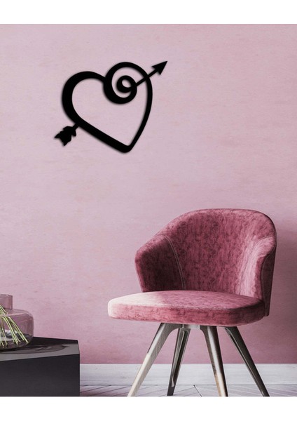 - Kalbin Hançeri Metal Tablo, Duvar Dekoru - Sevgi, Sevgili, Aşk Temalı Hediyelik Tablo - 50 x 41 - cm -Siyah - Doğum Günü - Sevgililer Günü - Anneler Günü -LOVE-010