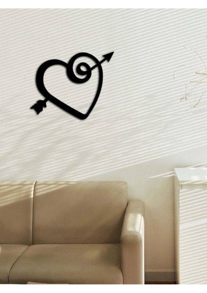 - Kalbin Hançeri Metal Tablo, Duvar Dekoru - Sevgi, Sevgili, Aşk Temalı Hediyelik Tablo - 50 x 41 - cm -Siyah - Doğum Günü - Sevgililer Günü - Anneler Günü -LOVE-010 modelleri