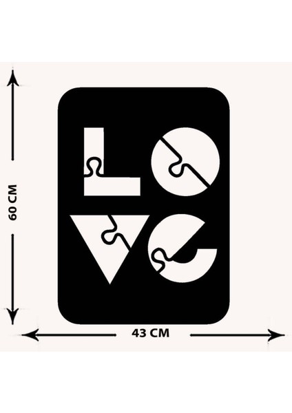 - Kalpli Love Metal Tablo, Duvar Dekoru - Sevgi, Sevgili, Aşk Temalı Hediyelik Tablo - 60 x 43 - cm -Siyah - Doğum Günü - Sevgililer Günü - Anneler Günü -LOVE-058 indirimleri