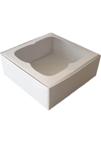 Çerçeveli Karton Kutu 8 x 8 x 3 cm (50 Adet)