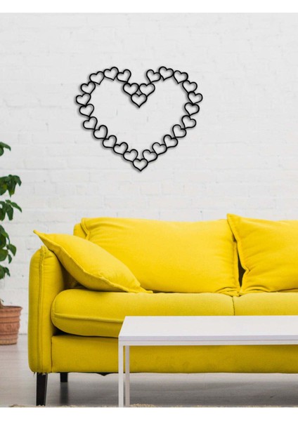 - Kalpten Kalbe Metal Tablo, Duvar Dekoru - Sevgi, Sevgili, Aşk Temalı Hediyelik Tablo - 60 x 50 - cm -Siyah - Doğum Günü - Sevgililer Günü - Anneler Günü -LOVE-047 fiyatları