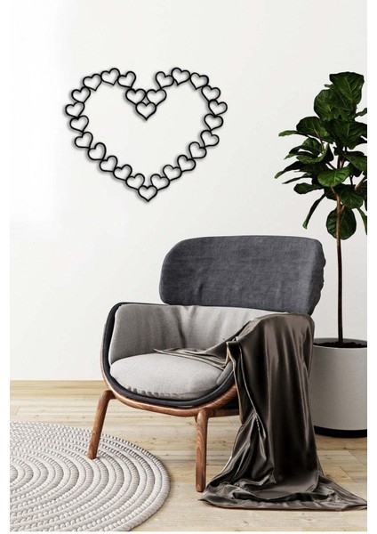 - Kalpten Kalbe Metal Tablo, Duvar Dekoru - Sevgi, Sevgili, Aşk Temalı Hediyelik Tablo - 60 x 50 - cm -Siyah - Doğum Günü - Sevgililer Günü - Anneler Günü -LOVE-047 modelleri