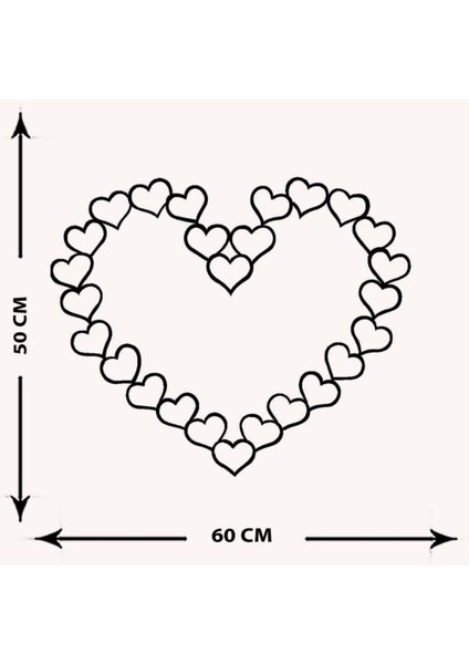 - Kalpten Kalbe Metal Tablo, Duvar Dekoru - Sevgi, Sevgili, Aşk Temalı Hediyelik Tablo - 60 x 50 - cm -Siyah - Doğum Günü - Sevgililer Günü - Anneler Günü -LOVE-047 indirimleri
