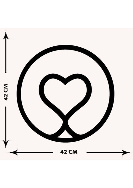 - Flamingo Kalbi Metal Tablo, Duvar Dekoru - Sevgi, Sevgili, Aşk Temalı Hediyelik Tablo - 42 x 42 - cm -Siyah - Doğum Günü - Sevgililer Günü - Anneler Günü -LOVE-084 indirimleri