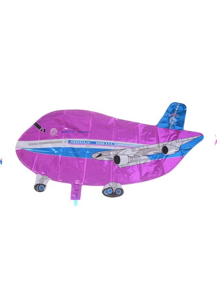 Uçak Folyo Balon Uçak Şeklinde Uçan Folyo Balon 80 x 33 cm Pembe