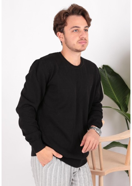 3606 Erkek Bisiklet Yaka Kazak