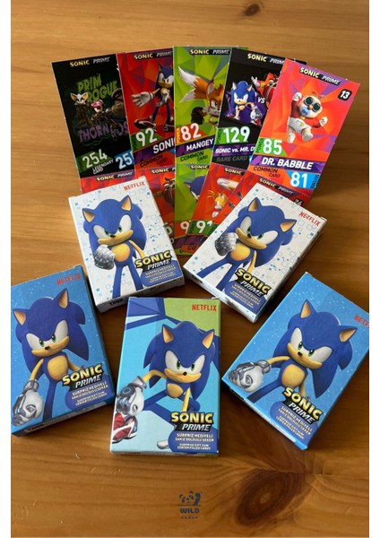Yeni Sonic Prime Karakter Oyun Kartları 5 Kutu 50 Adet Sonic Oyun Kartları fırsatları