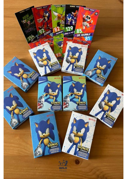 Yeni Sonic Prime Karakter Oyun Kartları 10 Adet 100 Adet Sonic Oyun Kartları