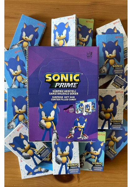 Yeni Sonic Prime Karakter Oyun Kartları 24 Adet Tam Kutu 240 Adet Sonic Oyun Kartları