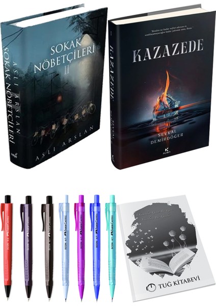 Kazazede 1 Ciltli ve Sokak Nöbetçileri 2 Ciltli Aslı Arslan 2'li Set + Hediyeli