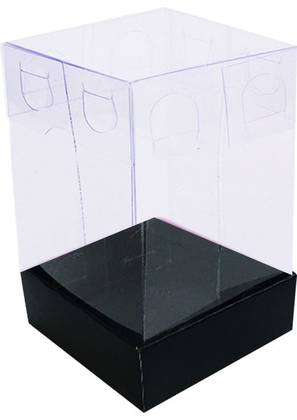 Asetat Kutu Altı Karton 5 x 5 x 8 cm (50 Adet) Siyah