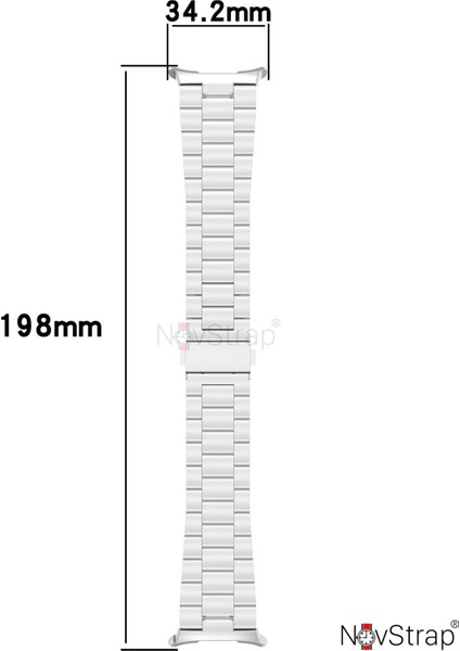 Samsung Galaxy Watch Ultra 47 mm ile Uyumlu Kordon Baklalı Metal Paslanmaz Çelik Kayış modelleri