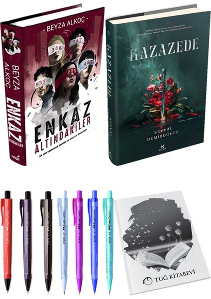 Kazazede 2 Ciltli ve Enkaz Altındakiler 1 Ciltli Beyza Alkoç 2li Set + Hediyeli