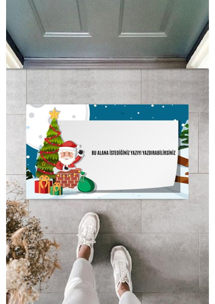 Kapı Önü Paspası Yeni Yıl 2025 Özel Tasarım Model 30