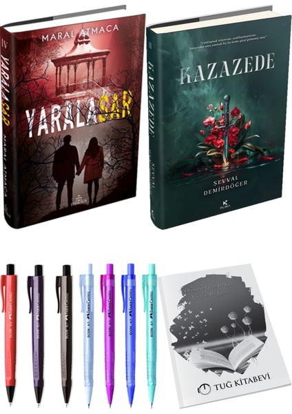 Kazazede 2 Ciltli ve Ephesus Yayınları Yaralasar 4 Ciltli Maral Atmaca 2'li Set + Hediyeli