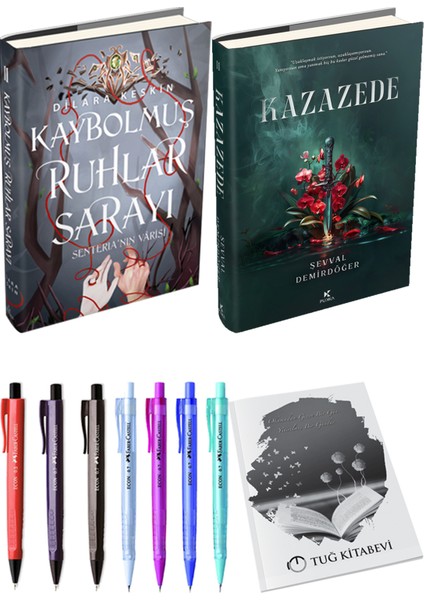 Kazazede 2 Ciltli ve Kaybolmuş Ruhlar Sarayı 2 Ciltli Dilara Keskin 2'li Set + Hediyeli