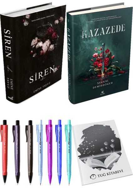 Kazazede 2 Ciltli ve Siren Iki Ciltli Emine Tavuz 2li Set + Hediyeli