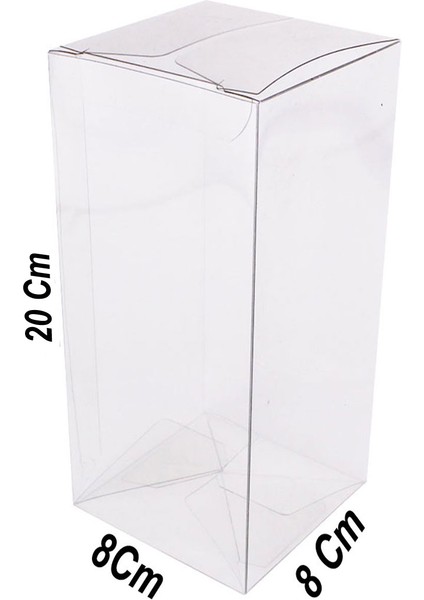 Asetat Kutu 8 x 8 x 20 cm (25 Adet)