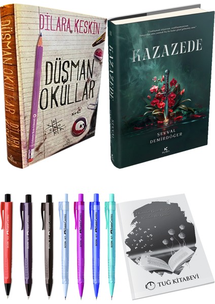 Kazazede 2 Ciltli ve Ephesus Düşman Okullar 1 Ciltli Dilara Keskin 2'li Set + Hediyeli