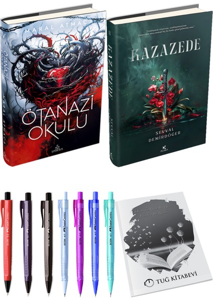 Kazazede 2 Ciltli ve Ephesus Ötanazi Okulu 4 Ciltli Maral Atmaca 2'li Set + Hediyeli