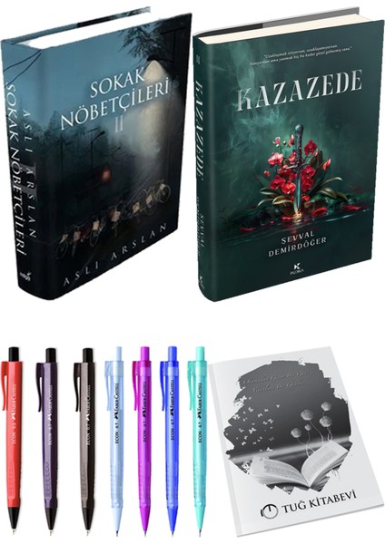 Kazazede 2 Ciltli ve Sokak Nöbetçileri 2 Ciltli Aslı Arslan 2li Set + Hediyeli