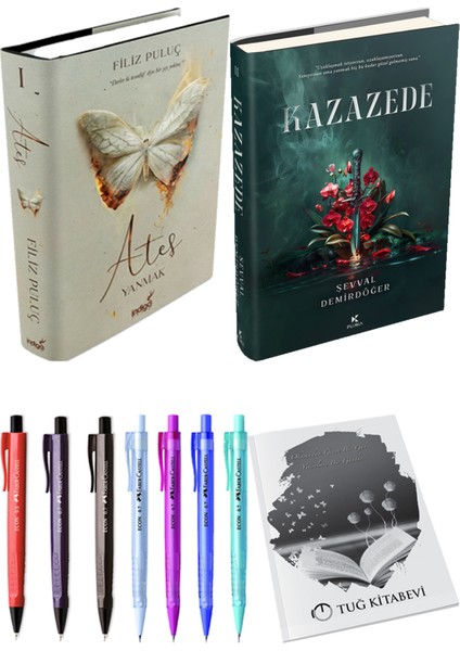 Kazazede 2 Ciltli ve Ateş Yanmak 1 Ciltli Filiz Puluç 2li Set + Hediyeli