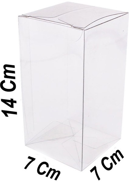 Asetat Kutu 7 x 7 x 14 cm (25 Adet)