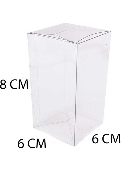 Asetat Kutu 6 x 6 x 8 cm (25 Adet)
