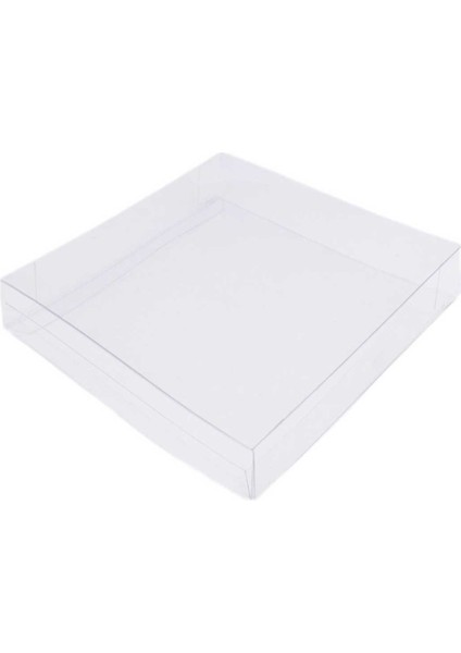 Asetat Kutu Orta Boy Bubble Mum Kutusu 21.5 x 21.5 x 4 cm (10 Adet)