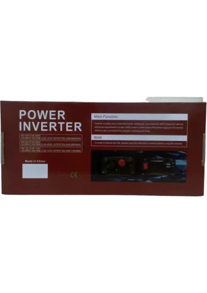 2000 Watt Modifiye Invertör Dönüştürücü 12/230V USB Akü Bağlantılı (4738)