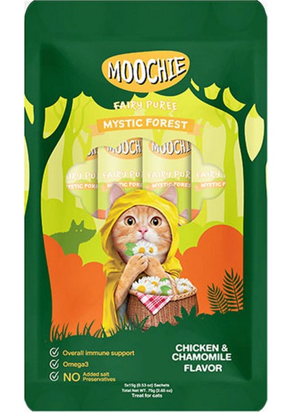 Sivi Kedi Ödülü Tavuk-Papatya 5x15 gr x 4 Adet