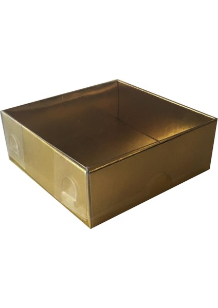 Asetat Kutu Altı Karton 5 x 5 x 2,2 cm (50 Adet) Gold