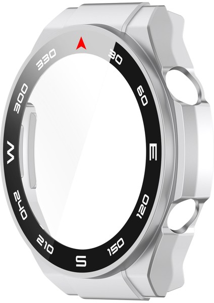 Huawei Watch Ultimate ile Uyumlu Ekran Koruyucu Cam ve Kasa Koruyucu Kılıf Sert Pc