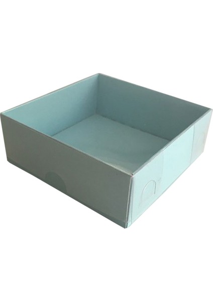 Asetat Kutu Altı Karton 5 x 5 x 2,2 cm (50 Adet) Mavi