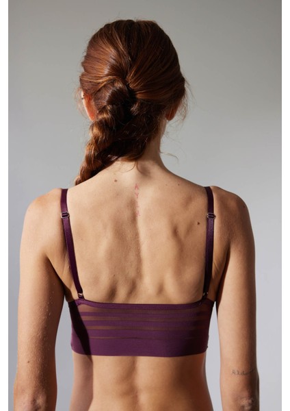 Kadın Çizgili Tül Balensiz Bralet fırsatları