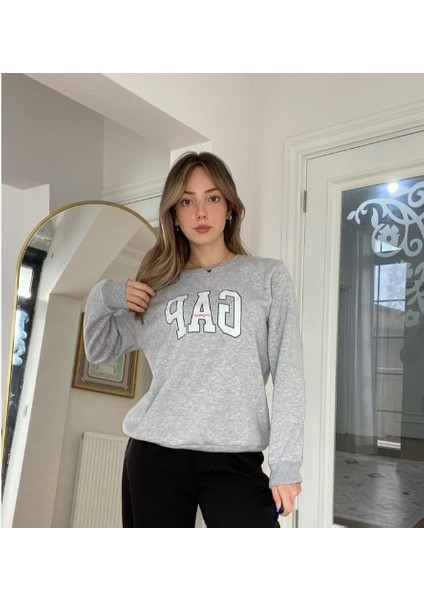 Gap Baskılı Unisex Yetişkin Sweatshirt