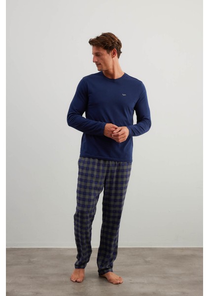 Erkek Pamuklu Uzun Kollu Pijama Takımı fiyatları