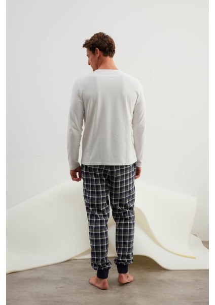Erkek Pamuklu Uzun Kollu Pijama Takımı fırsatları