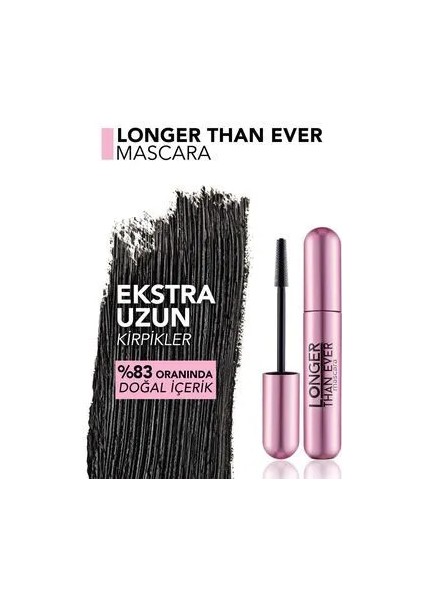 Longer Than Ever Kirpik Uzatıcı Etkili Besleyici Maskara