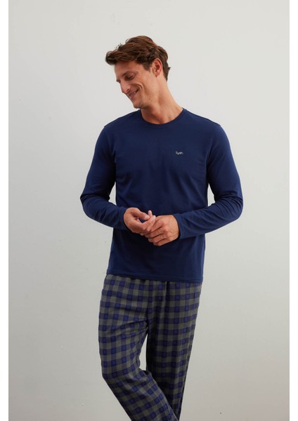 Erkek Pamuklu Uzun Kollu Pijama Takımı indirimleri