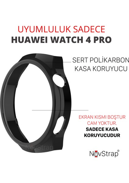 Huawei Watch 4 Pro ile Uyumlu Kılıf Camsız Kasa Koruyucu Sert Pc fiyatları
