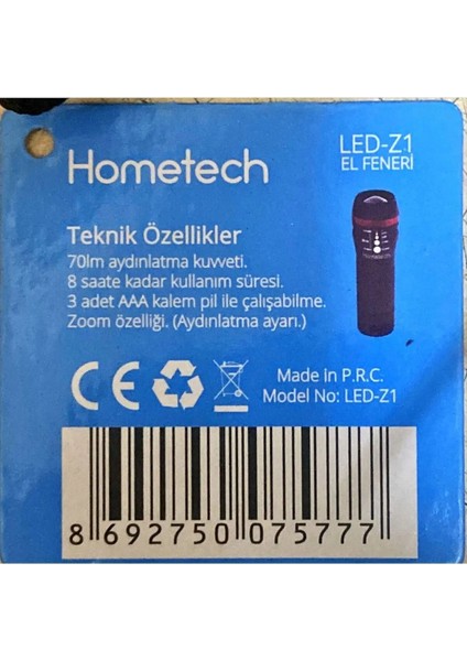 LED Z1 El Feneri