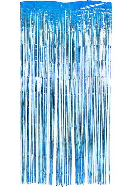 Kapı Perdesi Metalize (Kapı Banner) 100 x 200 cm Mavi