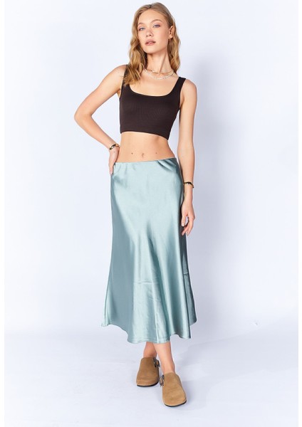Çağla Saten Etek| EK100298936-8936